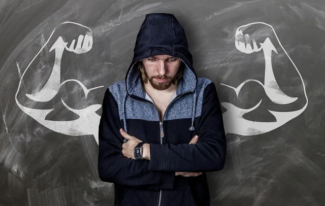 man, board, drawing, muscles, strong, weak, chalk, disappointment, biceps, hood, disappointed, fitness, muscle, training, hope, pose, power, bodybuilding, poor, hardness, masculine, upper arm, weight training, forearm, interleaving, beard, hair, dream, presentation, man, man, man, man, man, strong, fitness, fitness, hope, power, power. Mitarbeiter entwickeln ohne Beförderung: Optionen und Grenzen
