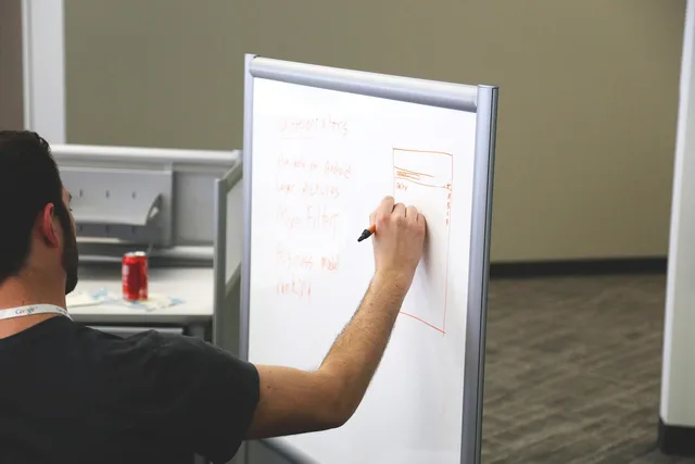white board, startup, start-up, presentation, board, diagram, present, show, explain, school, plan, sketch, draw, teacher, education, college, hand, strategy, idea, project, design, drawing, business, planning, creativity, vision, solution, management, development, marketing, engineering, structure, whiteboard, marker, guy, man, office, white board, teacher, teacher, teacher, teacher, teacher. Prozesse im Betrieb: Aufnehmen, dokumentieren und verbessern